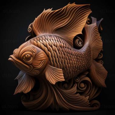 3D model Thai labeo fish (STL)